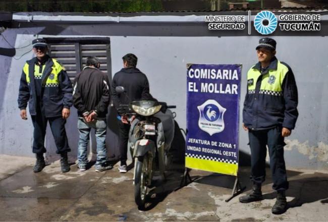 Tucumán Noticias Agencia de Noticias Circulaban en una moto robada